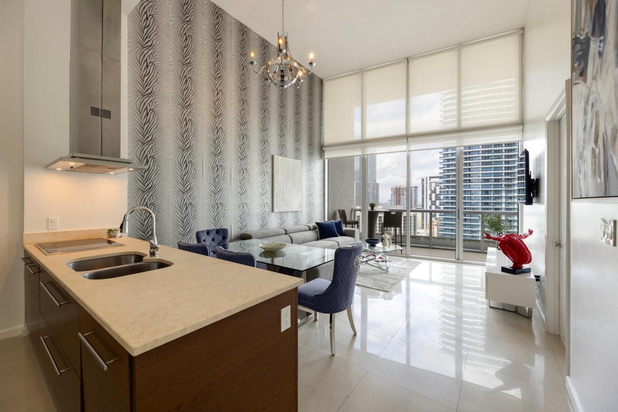 Apartamento High Ceiling Exquisite 1br 1ba Icon Brickell *
