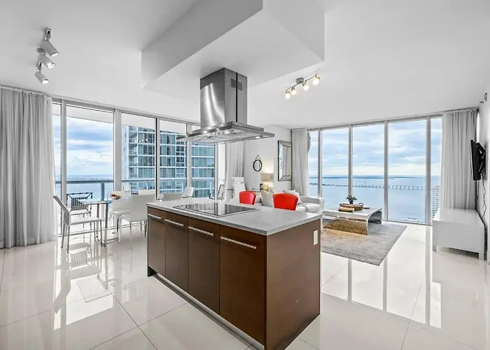 44Th Floor Corner 2 Bdr• Icon Brickell• Ocean View And Free Spa