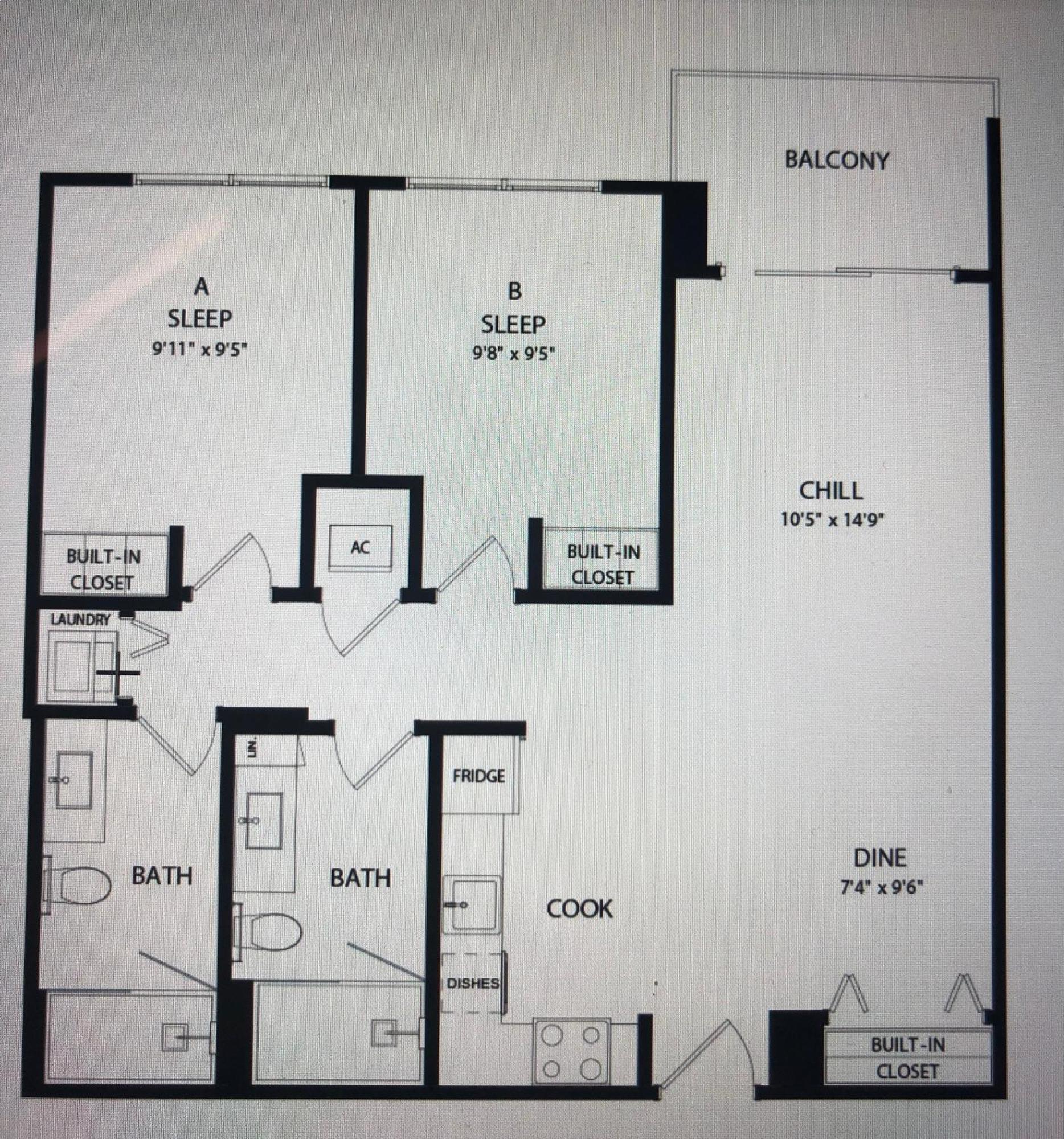 Apartment Stylish Bayfront Park High-rise 2-king Bed, 2 Bath