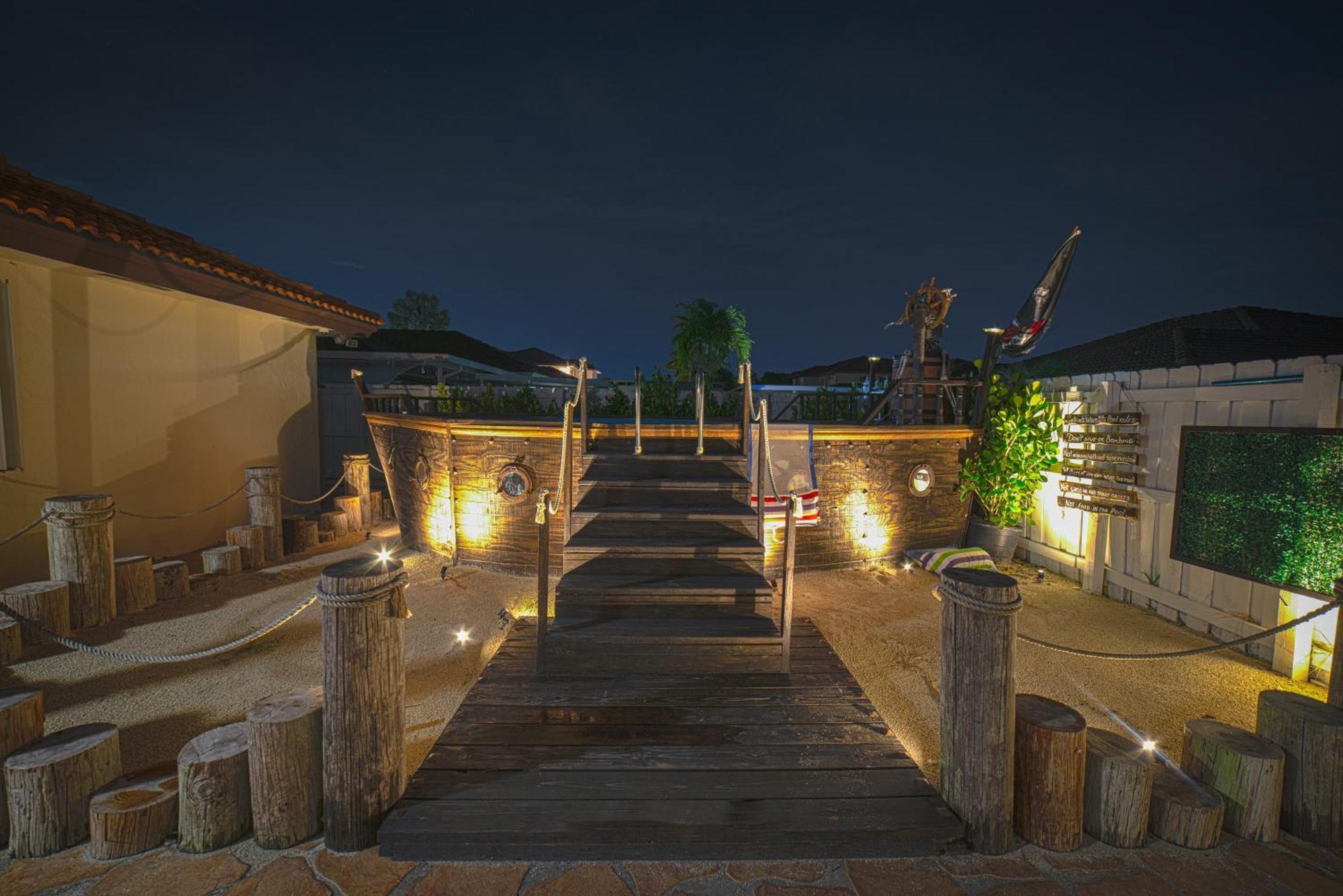 Pirate's Ship Heated Pool 16 Guest Super Mario Theme Villa