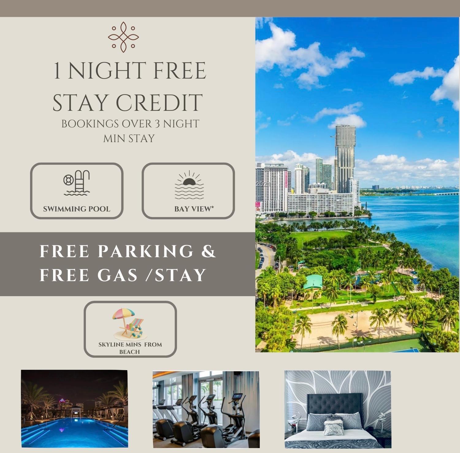 Iconic Luxurious 2 Bedroom Poolview & Bay View Downtown Miami