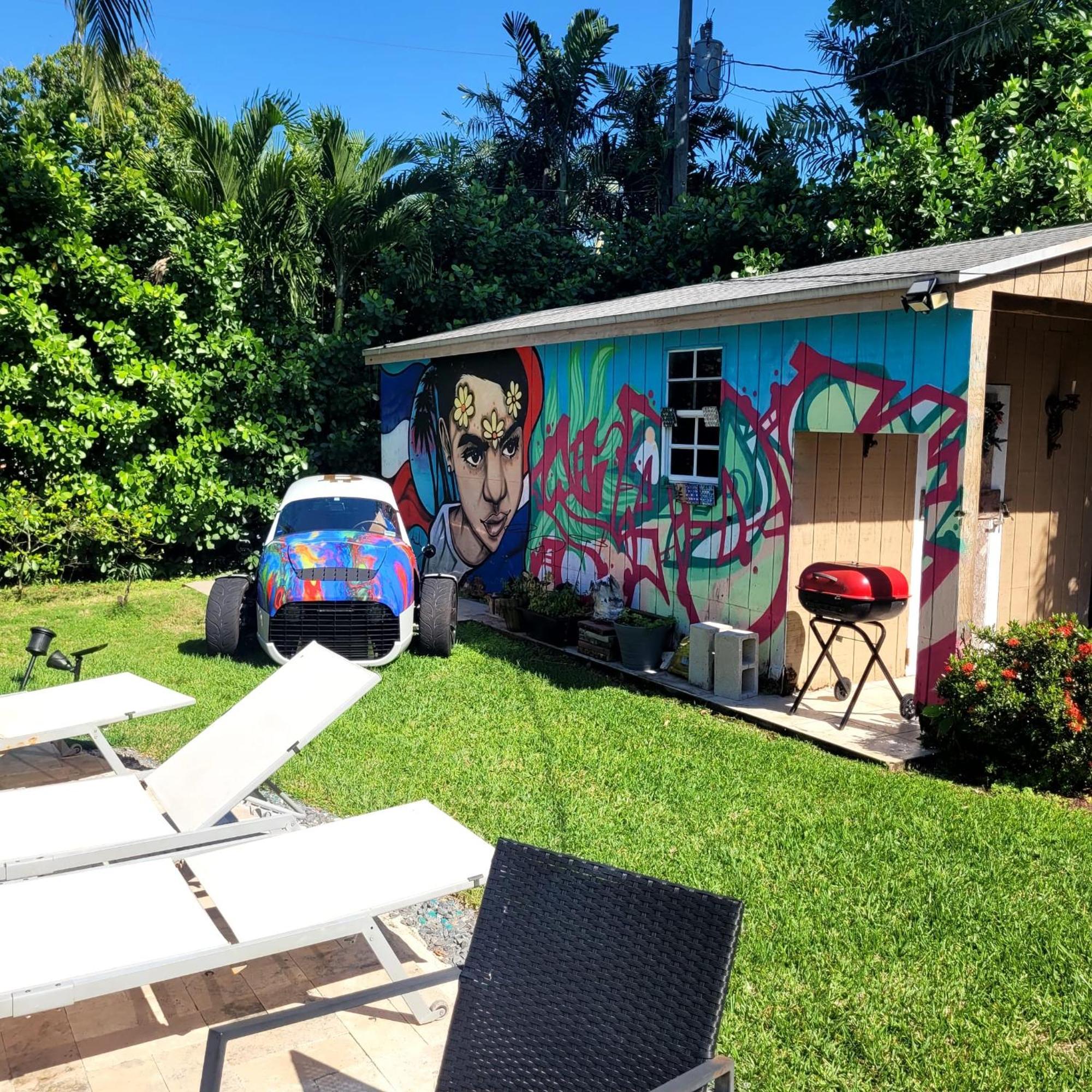 Festive Pool With Lots Of Colors And Swag. Holiday home