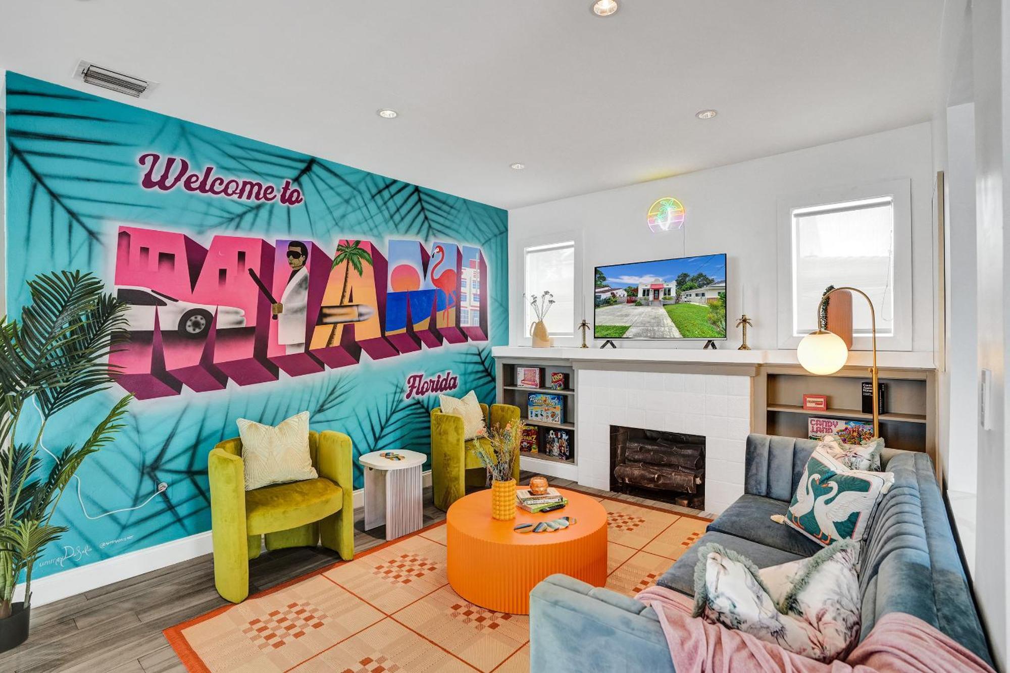 5 Mins Brickell - Pool & Billiards - Retro Holiday home Miami