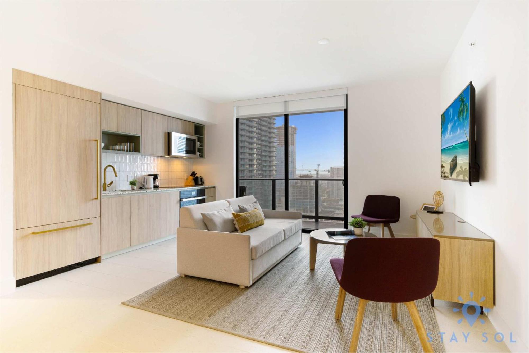Apartment Modern 2br-2bth- Pool & Gym Miami