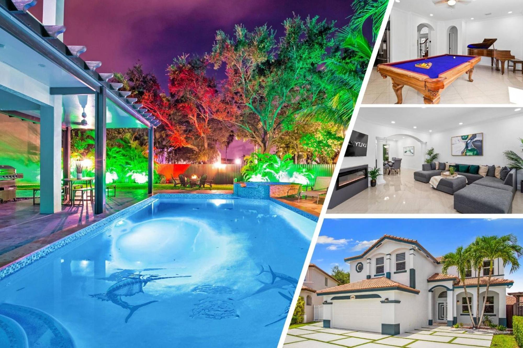 Luxe 5br I Pool Jacuzzi Fire Pit Piano *
