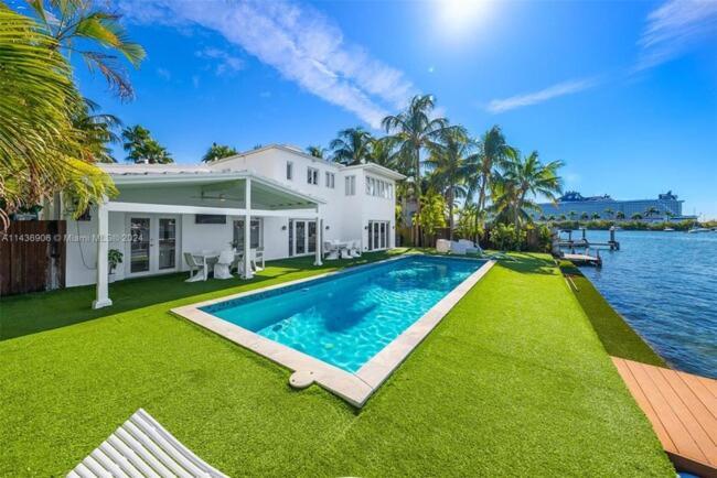 Villa Waterfront Paradise 4 Bd Breeze With Pool Miami