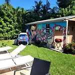 Festive Pool Home With Lots Of Colors And Swag.