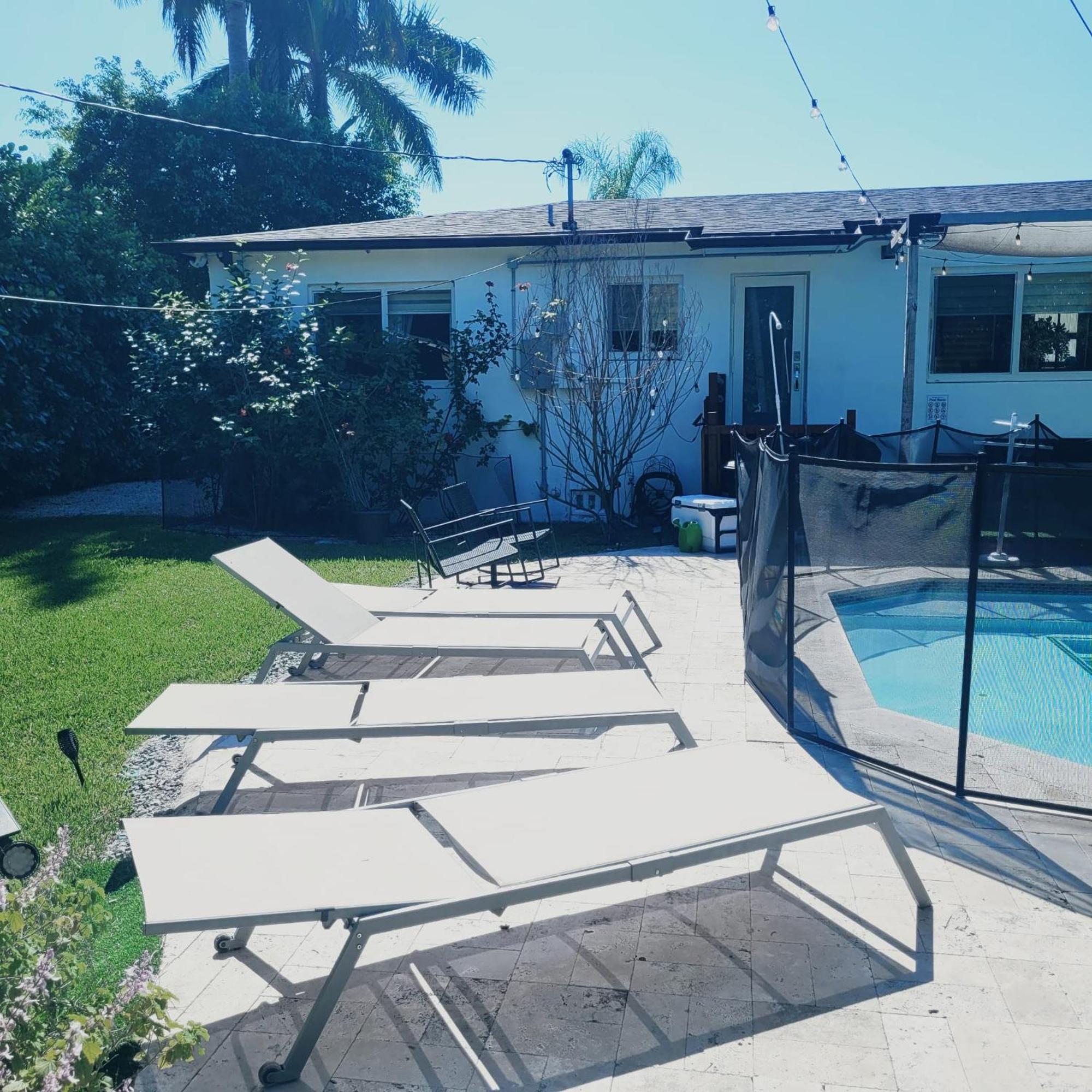 Festive Pool With Lots Of Colors And Swag. Holiday home