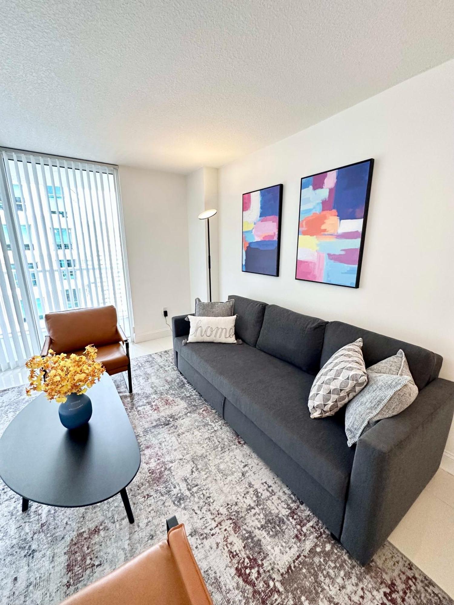 36th Floor Brickell Bay View 1br 2 Queens And Sofa Bed Apartamento *